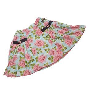 Matilda Jane Girls Salt Water Taffy Floral Pleated Skirt With Pockets 4